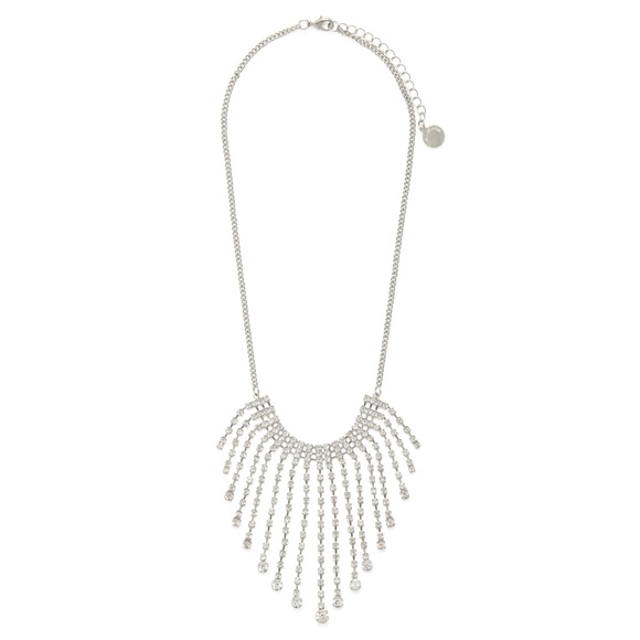 Silver Amy Cup Chain Collar Necklace by Ever New - Picture 2 of 2